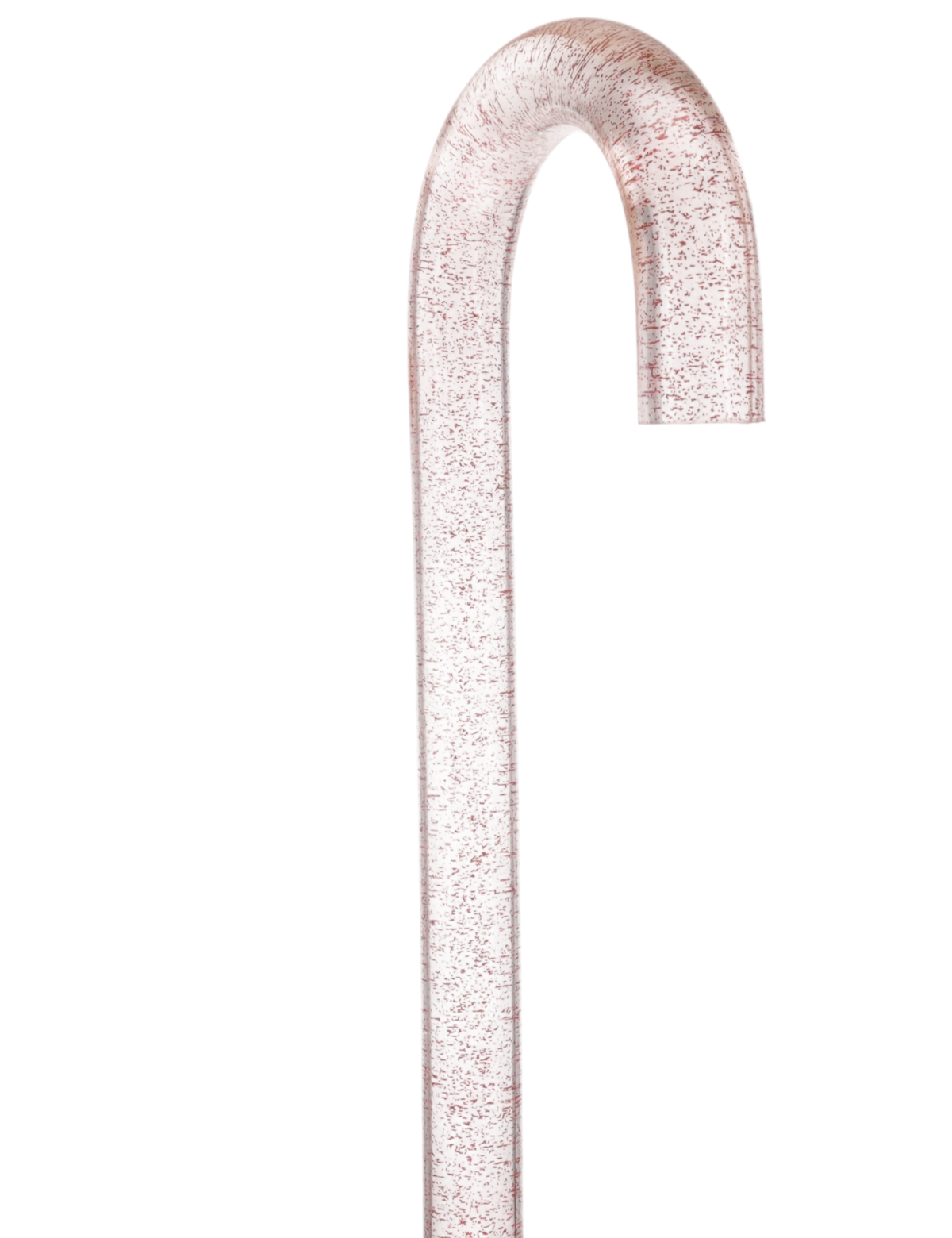 Rosé Shimmer Sparkle Cane: Pink Sparkles in Invisible Clear Shaft Clear Lucite Walking Canes - Tophatter Daily Deals