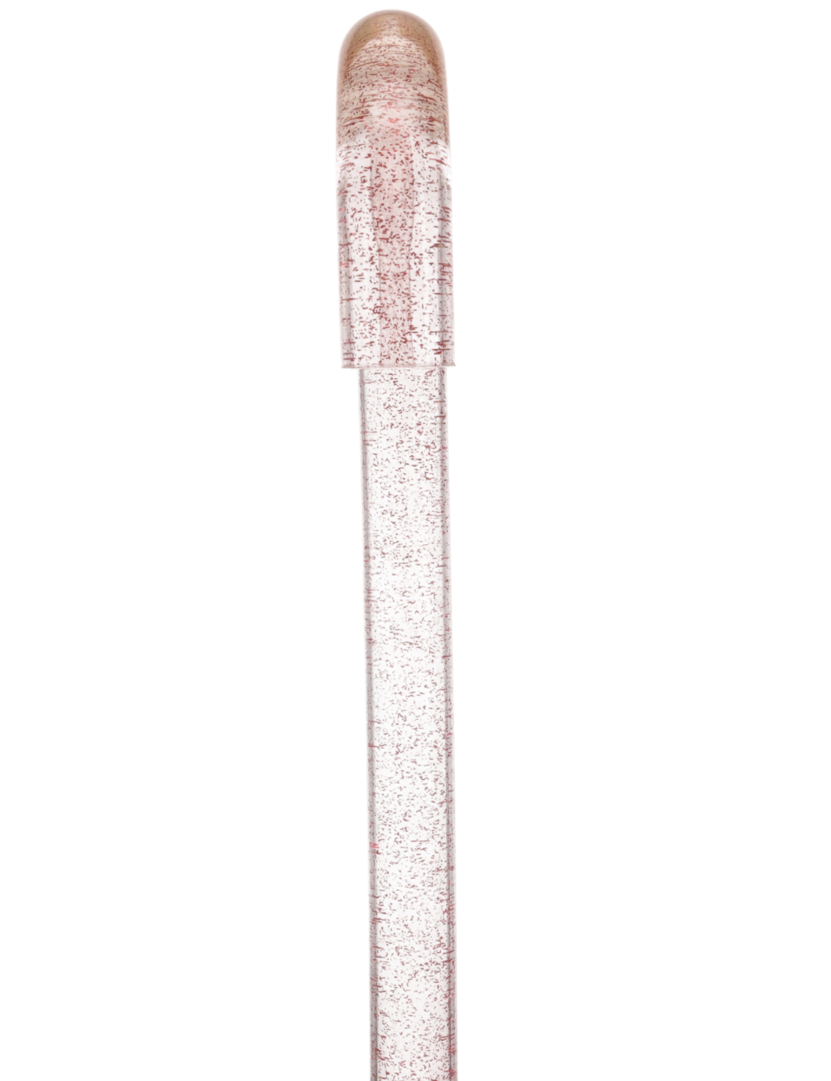 Rosé Shimmer Sparkle Cane: Pink Sparkles in Invisible Clear Shaft Clear Lucite Walking Canes - Tophatter Daily Deals