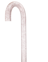 Rosé Shimmer Sparkle Cane: Pink Sparkles in Invisible Clear Shaft Clear Lucite Walking Canes - Tophatter Daily Deals