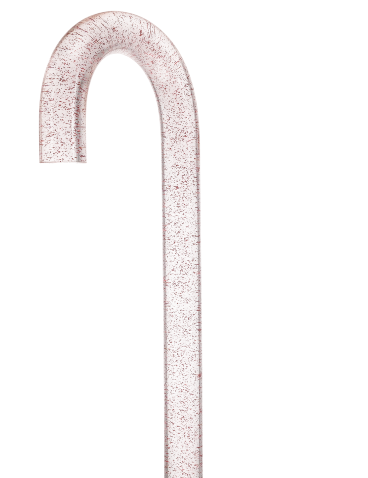 Rosé Shimmer Sparkle Cane: Pink Sparkles in Invisible Clear Shaft Clear Lucite Walking Canes - Tophatter Daily Deals