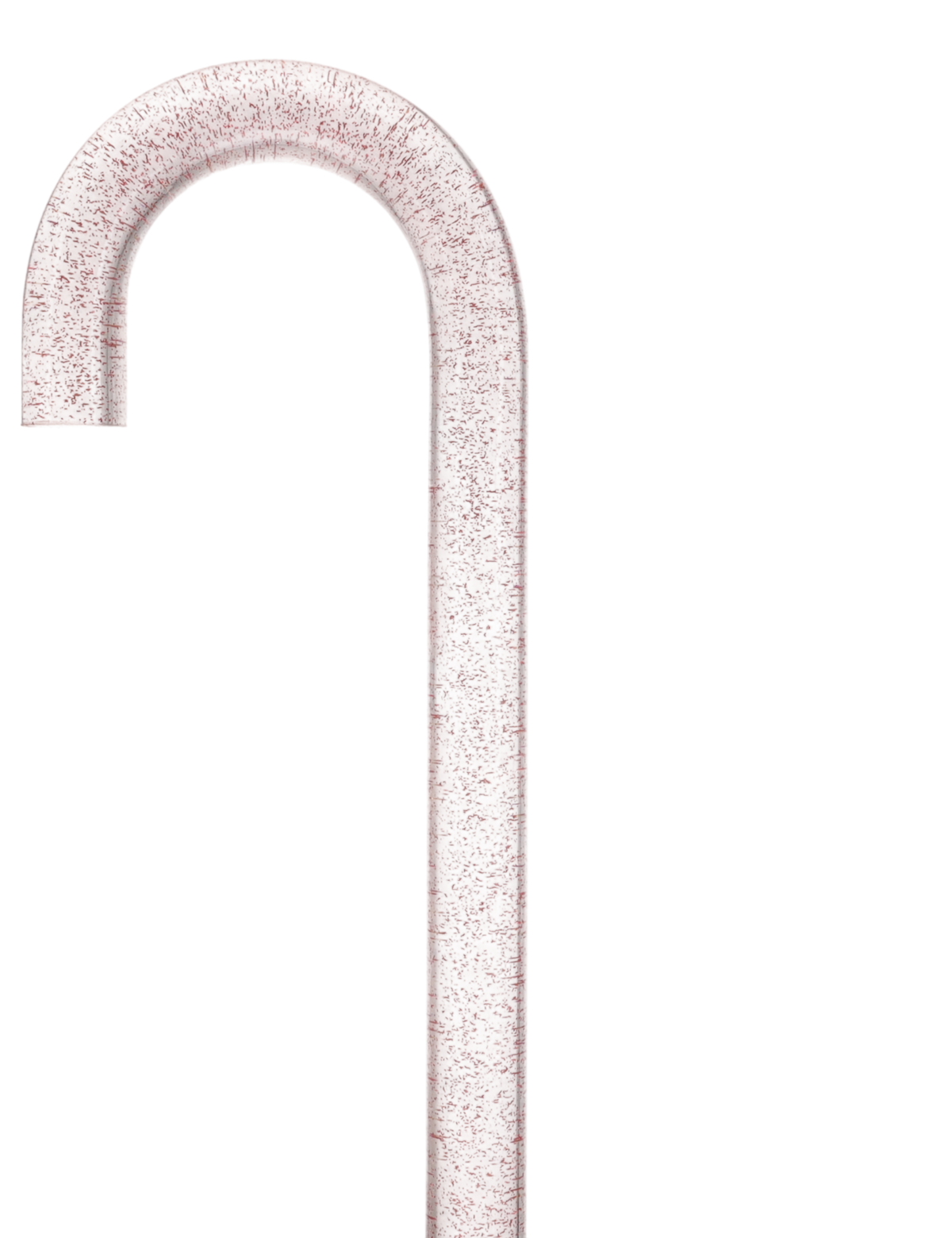 Rosé Shimmer Sparkle Cane: Pink Sparkles in Invisible Clear Shaft Clear Lucite Walking Canes - Tophatter Daily Deals