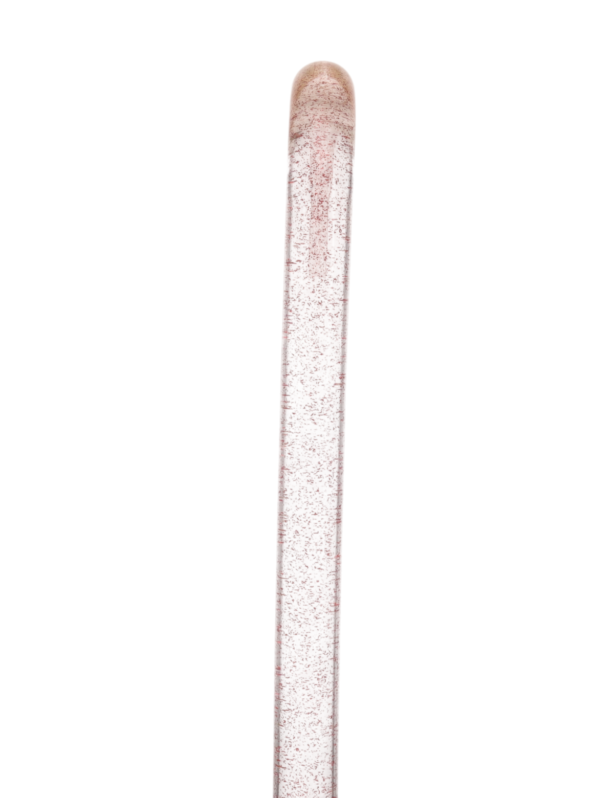 Rosé Shimmer Sparkle Cane: Pink Sparkles in Invisible Clear Shaft Clear Lucite Walking Canes - Tophatter Daily Deals