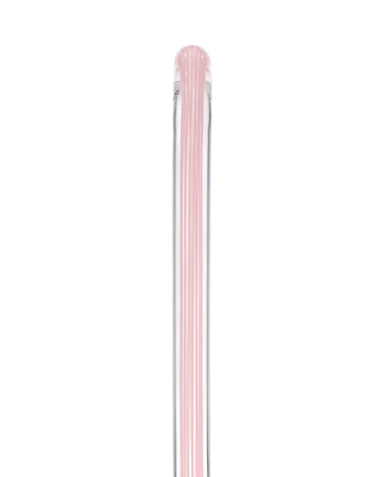Pretty in Pink Lines Cane: Pink Lines in Invisible Clear Shaft Clear Lucite Walking Canes - Tophatter Daily Deals