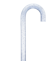 Blue Stardust Sparkle Cane: Blue Sparkles in Invisible Clear Shaft Clear Lucite Walking Canes - Tophatter Daily Deals