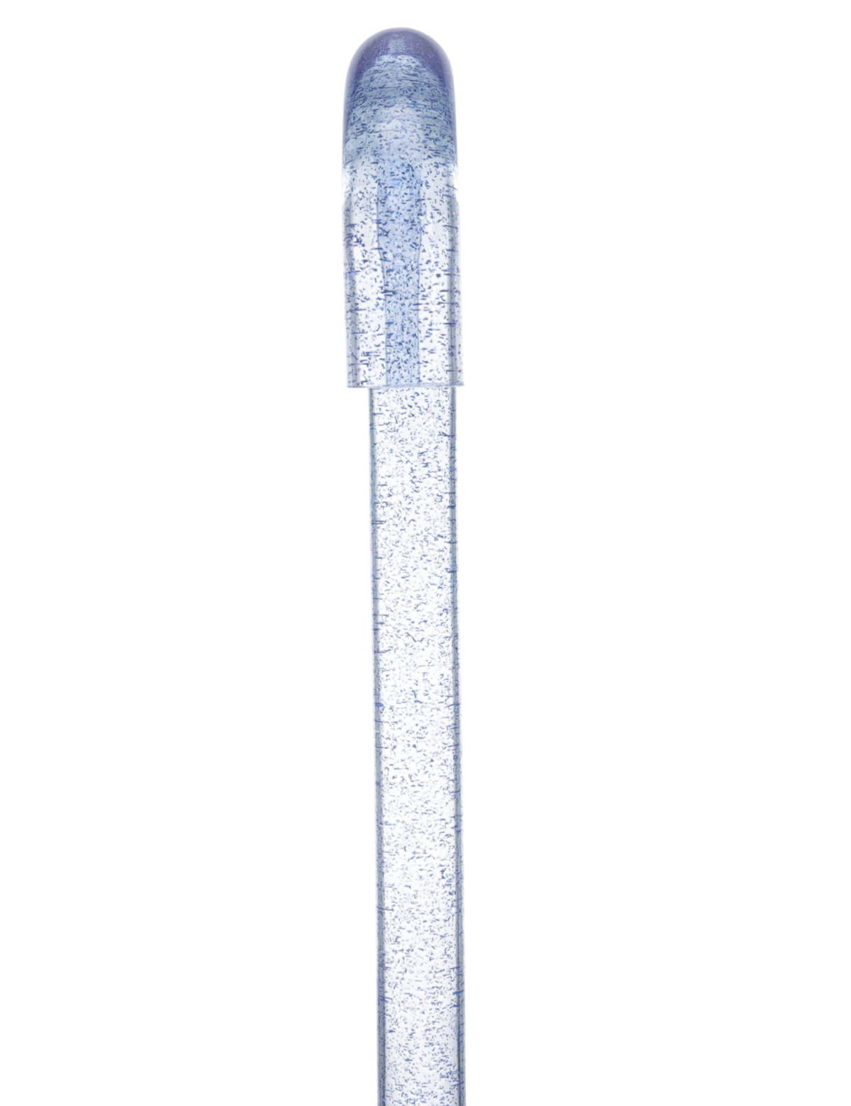 Blue Stardust Sparkle Cane: Blue Sparkles in Invisible Clear Shaft Clear Lucite Walking Canes - Tophatter Daily Deals