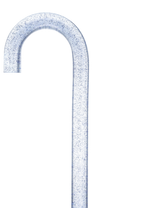 Blue Stardust Sparkle Cane: Blue Sparkles in Invisible Clear Shaft Clear Lucite Walking Canes - Tophatter Daily Deals