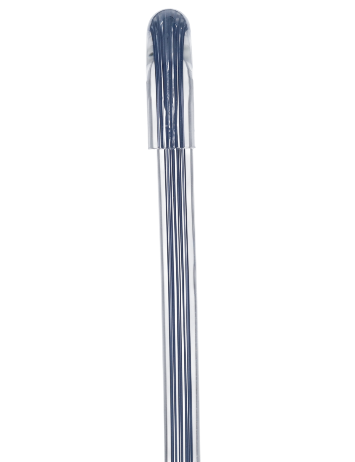 Denim Stripes Cane: Blue Lines in Invisible Clear Shaft Clear Lucite Walking Canes - Tophatter Daily Deals