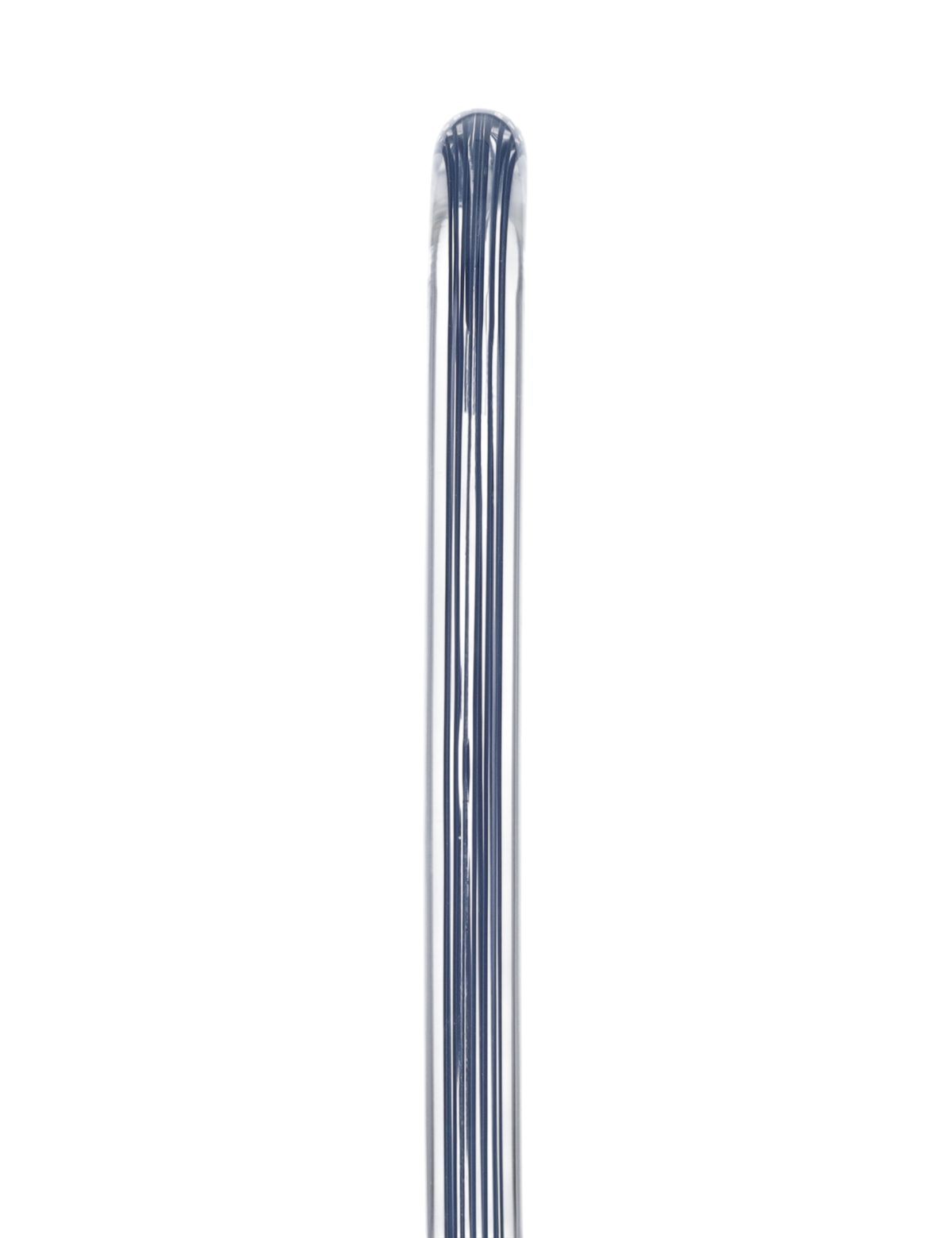 Denim Stripes Cane: Blue Lines in Invisible Clear Shaft Clear Lucite Walking Canes - Tophatter Daily Deals