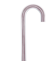Mauvelous Glide Cane: Mauve Violet Lines in Invisible Clear Shaft Clear Lucite Walking Canes - Tophatter Daily Deals