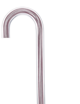 Mauvelous Glide Cane: Mauve Violet Lines in Invisible Clear Shaft Clear Lucite Walking Canes - Tophatter Daily Deals