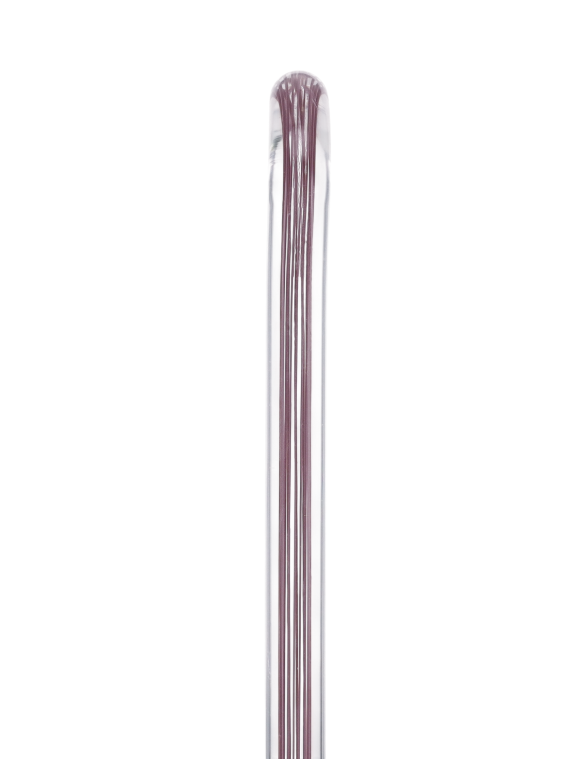 Mauvelous Glide Cane: Mauve Violet Lines in Invisible Clear Shaft Clear Lucite Walking Canes - Tophatter Daily Deals