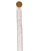 Rosé Shimmer Sparkle Cane: Pink Sparkles in Invisible Clear Shaft Clear Lucite Walking Canes - Tophatter Daily Deals