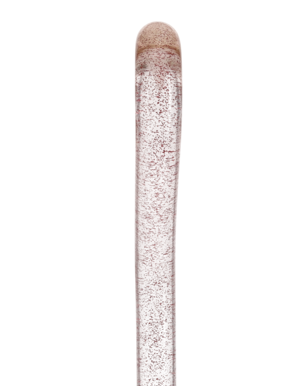 Rosé Shimmer Sparkle Cane: Pink Sparkles in Invisible Clear Shaft Clear Lucite Walking Canes - Tophatter Daily Deals