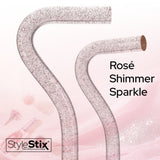 Rosé Shimmer Sparkle Cane: Pink Sparkles in Invisible Clear Shaft Clear Lucite Walking Canes - Tophatter Daily Deals