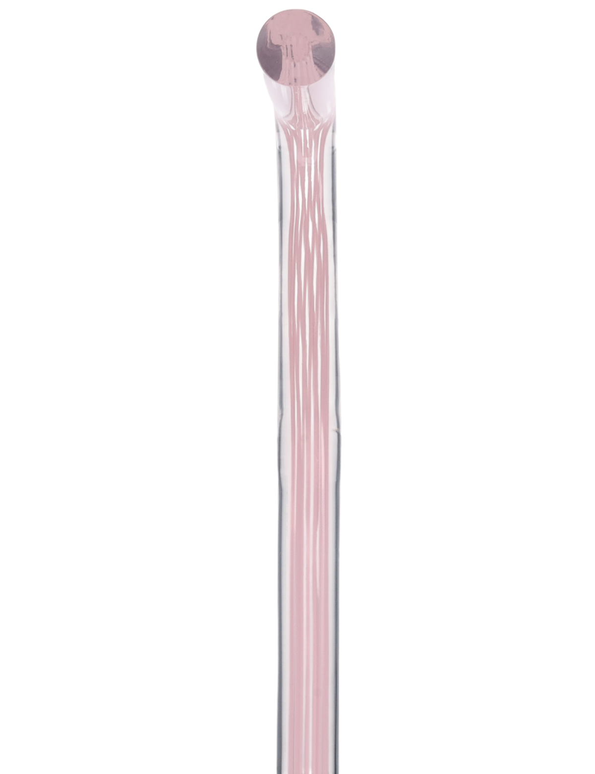 Pretty in Pink Lines Cane: Pink Lines in Invisible Clear Shaft Clear Lucite Walking Canes - Tophatter Daily Deals