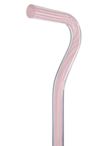Pretty in Pink Lines Cane: Pink Lines in Invisible Clear Shaft Clear Lucite Walking Canes - Tophatter Daily Deals