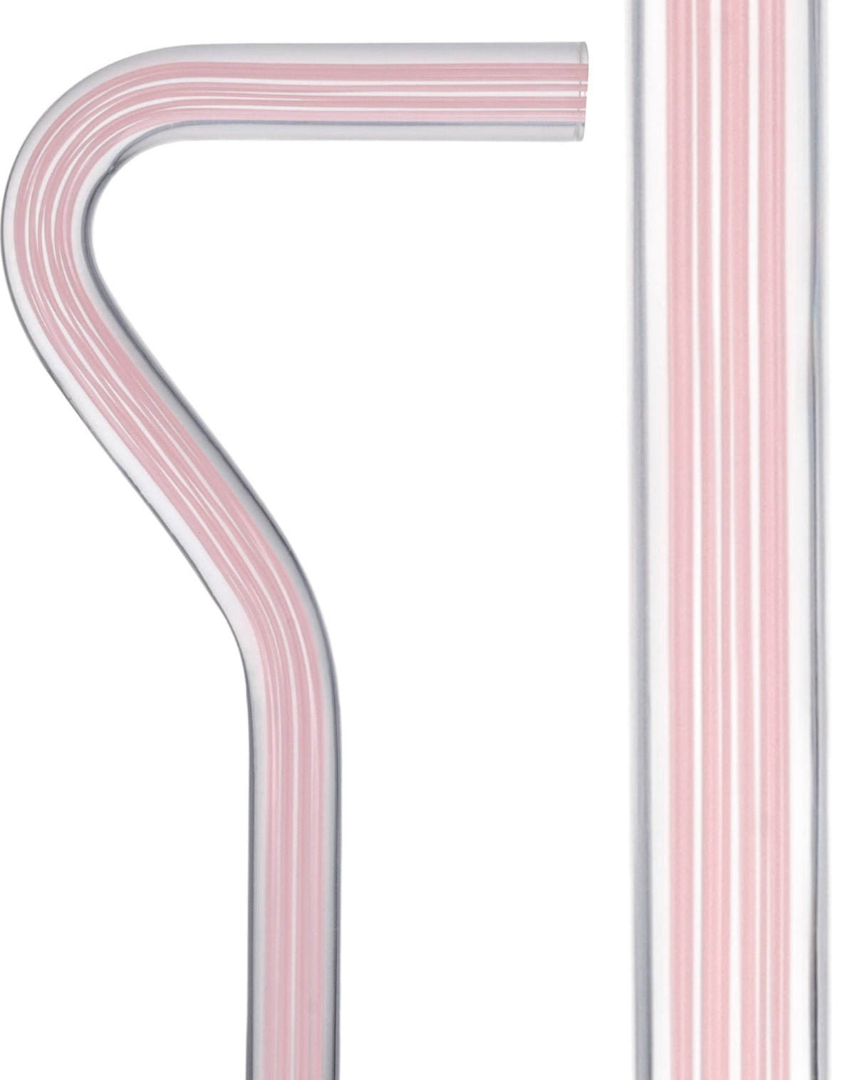 Pretty in Pink Lines Cane: Pink Lines in Invisible Clear Shaft Contemporary Angled Clear Lucite Walking Canes - Tophatter Daily Deals