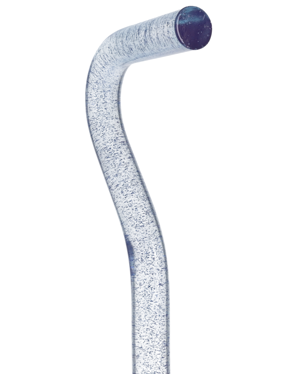 Blue Stardust Sparkle Cane: Blue Sparkles in Invisible Clear Shaft Clear Lucite Walking Canes - Tophatter Daily Deals