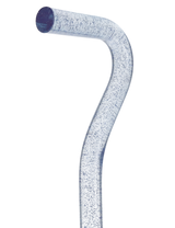 Blue Stardust Sparkle Cane: Blue Sparkles in Invisible Clear Shaft Clear Lucite Walking Canes - Tophatter Daily Deals
