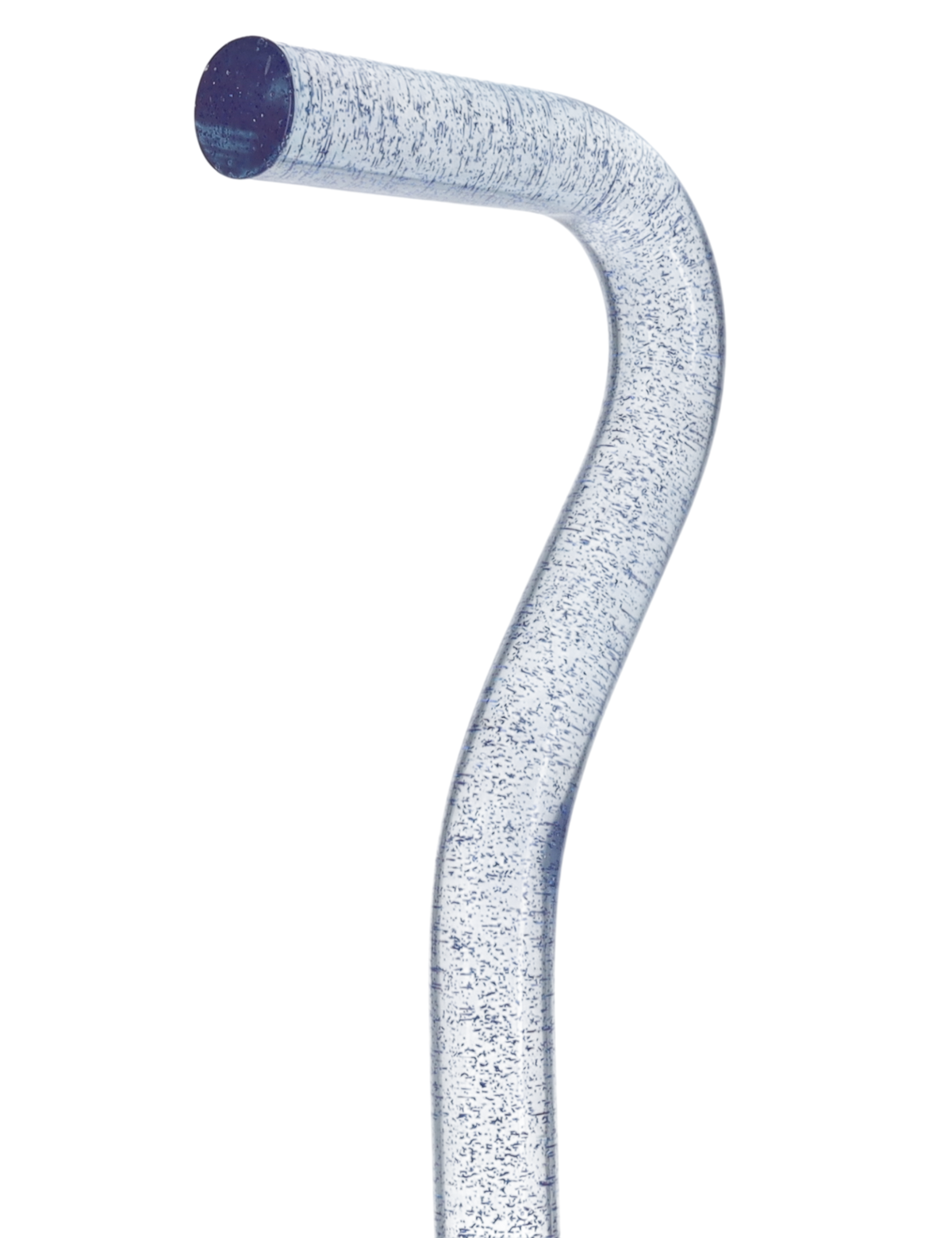 Blue Stardust Sparkle Cane: Blue Sparkles in Invisible Clear Shaft Clear Lucite Walking Canes - Tophatter Daily Deals