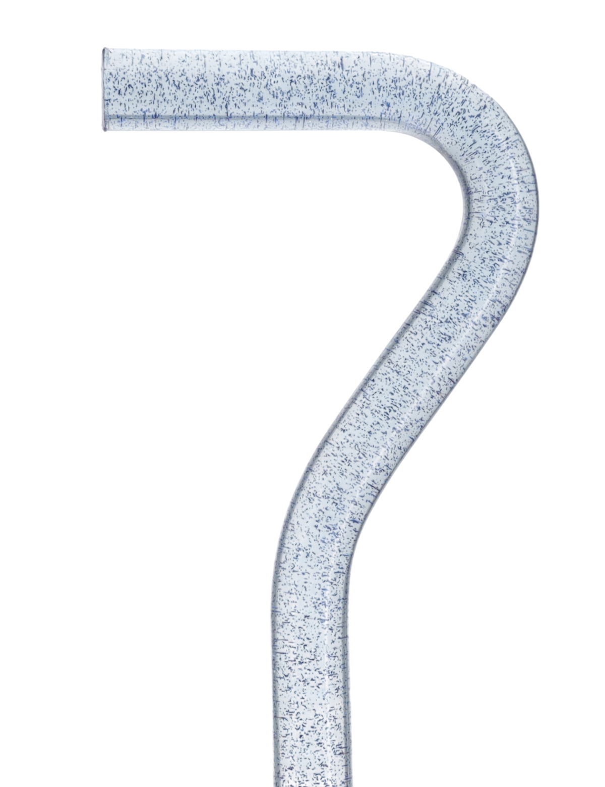 Blue Stardust Sparkle Cane: Blue Sparkles in Invisible Clear Shaft Clear Lucite Walking Canes - Tophatter Daily Deals