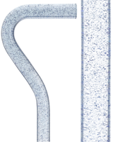 Blue Stardust Sparkle Cane: Blue Sparkles in Invisible Clear Shaft Contemporary Angled Clear Lucite Walking Canes - Tophatter Daily Deals