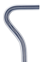 Denim Stripes Cane: Blue Lines in Invisible Clear Shaft Clear Lucite Walking Canes - Tophatter Daily Deals