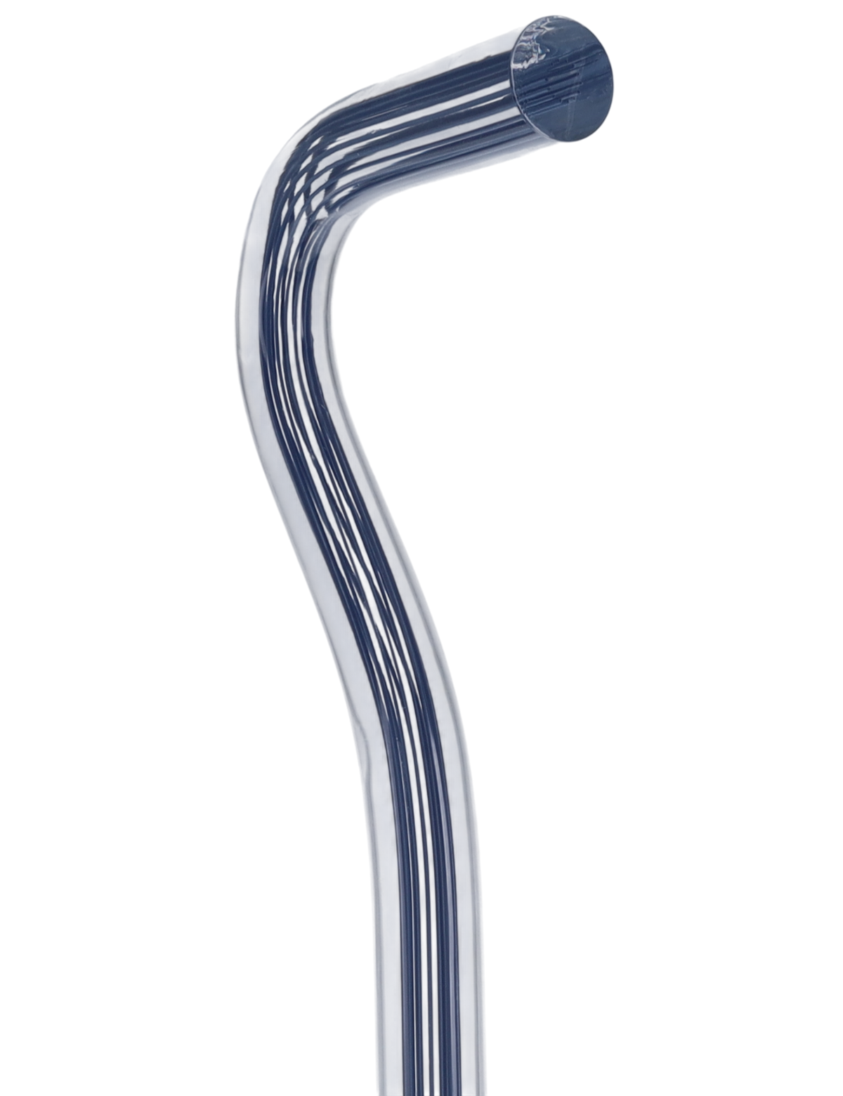Denim Stripes Cane: Blue Lines in Invisible Clear Shaft Clear Lucite Walking Canes - Tophatter Daily Deals