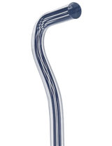 Denim Stripes Cane: Blue Lines in Invisible Clear Shaft Clear Lucite Walking Canes - Tophatter Daily Deals