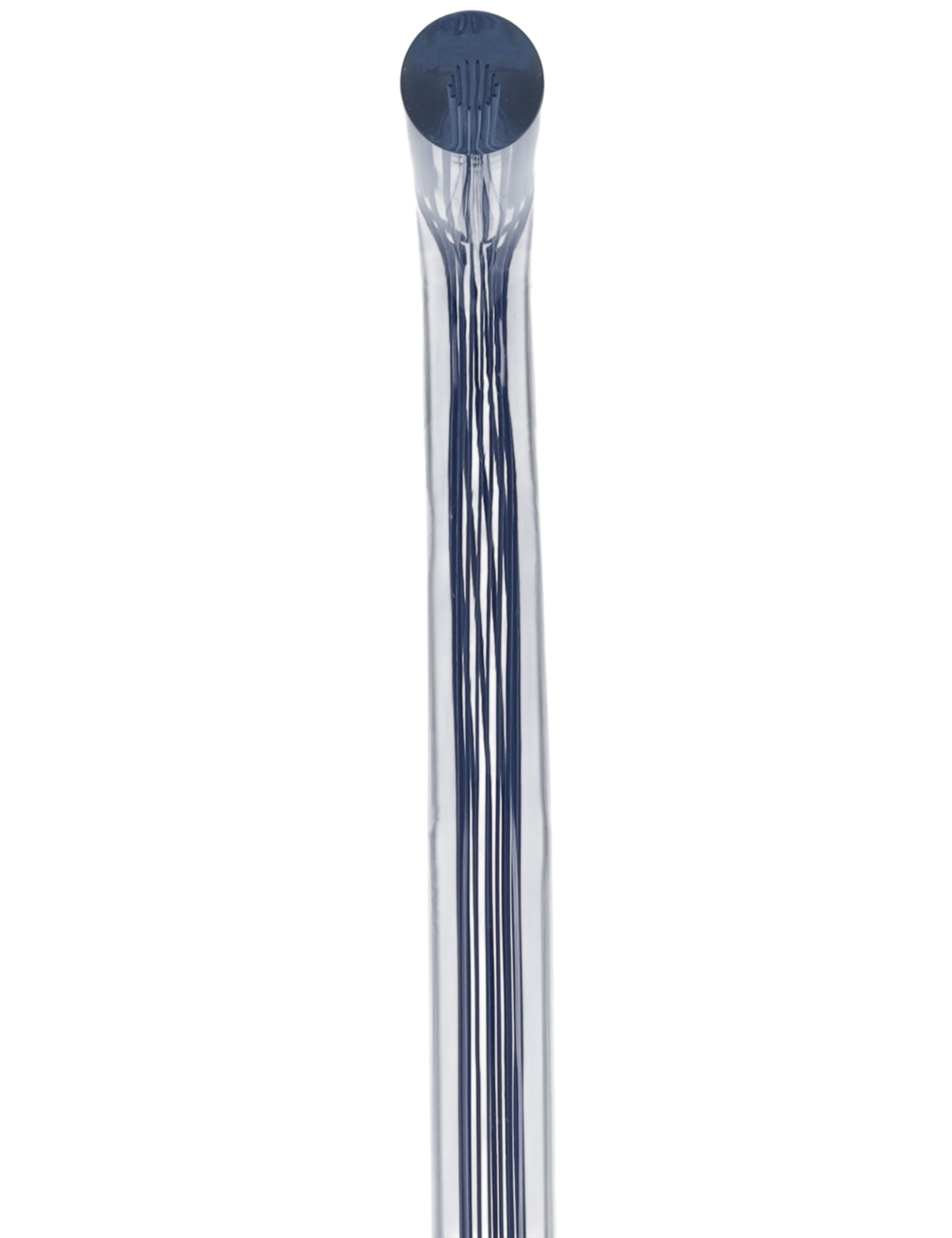 Denim Stripes Cane: Blue Lines in Invisible Clear Shaft Clear Lucite Walking Canes - Tophatter Daily Deals
