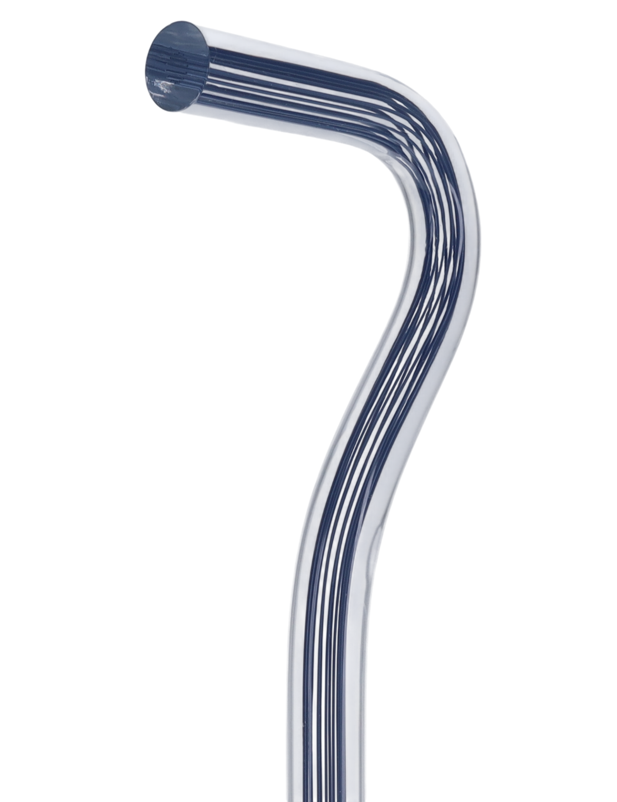 Denim Stripes Cane: Blue Lines in Invisible Clear Shaft Clear Lucite Walking Canes - Tophatter Daily Deals