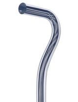 Denim Stripes Cane: Blue Lines in Invisible Clear Shaft Clear Lucite Walking Canes - Tophatter Daily Deals