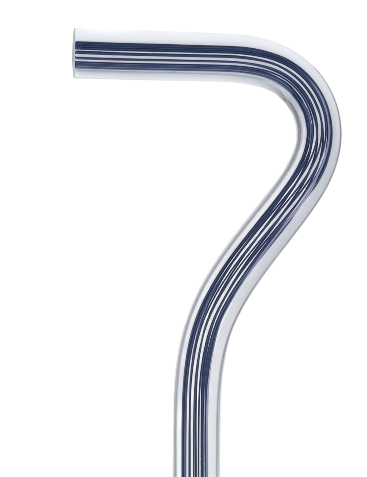 Denim Stripes Cane: Blue Lines in Invisible Clear Shaft Clear Lucite Walking Canes - Tophatter Daily Deals