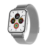 Blood pressure step smart Watch Silver steel 0 - Tophatter Daily Deals