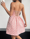 Heart Sweetheart Neck Mini Dress Casual Dresses - Tophatter Daily Deals