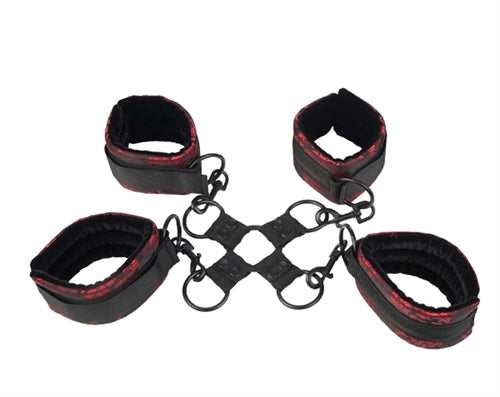 Scandal Adjustable Hog Tie (Red and Black) – Plush Restraint > Bondage Gear > Restraints - Tophatter Daily Deals
