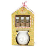 Christmas Ceramic Essential Oil Burner Diffuser With Gingerbread Fragrance Oils Oil Burner - Tophatter Daily Deals