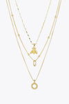 Twisted Detail Necklace Three-Piece Set Necklaces - Tophatter Daily Deals