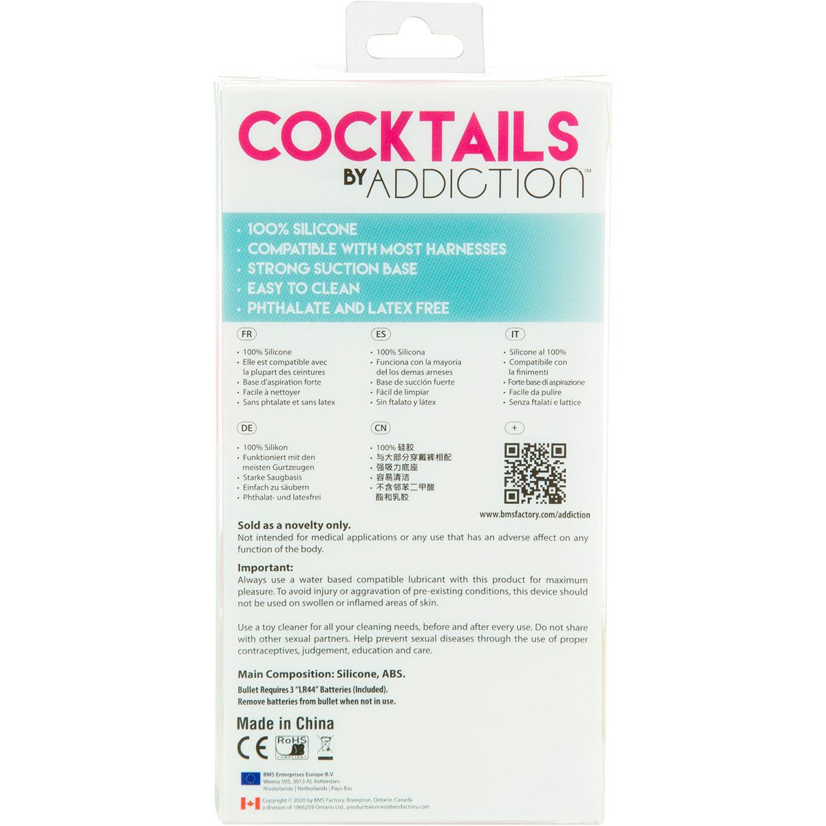 Cocktails by Addiction 5.5" Dildo in Purple Cosmo Dildo - Tophatter Daily Deals
