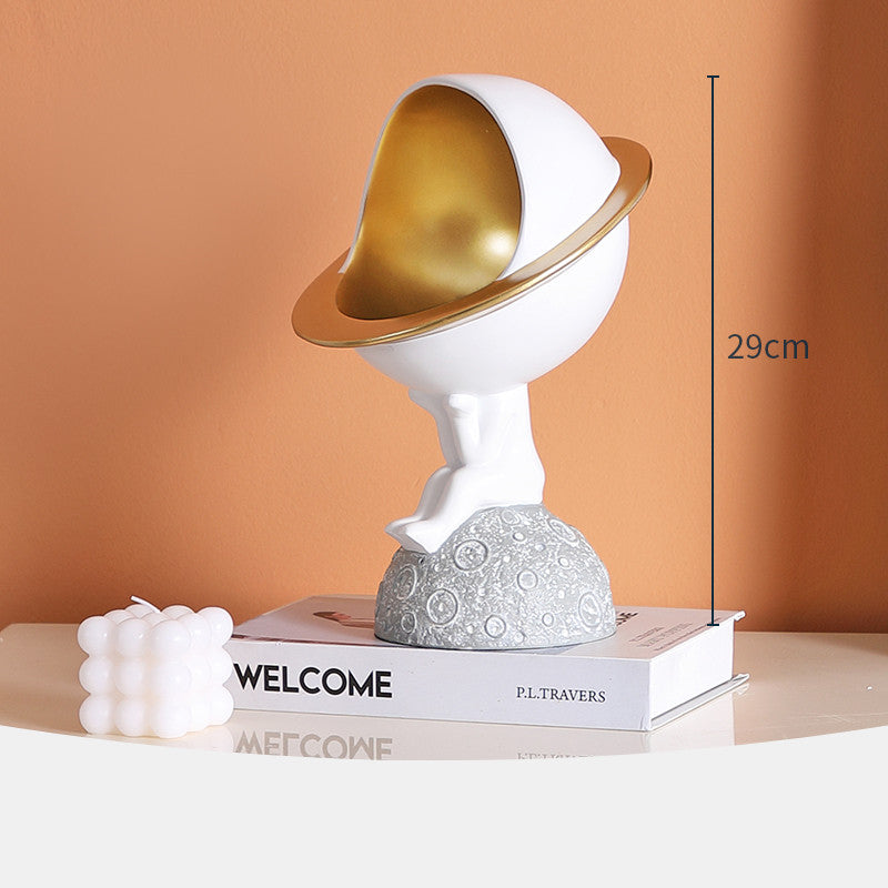 Astronaut Night Light Bedroom Table Lamp Astronaut Bedside Table Lamp Storage decoration USB 0 - Tophatter Daily Deals