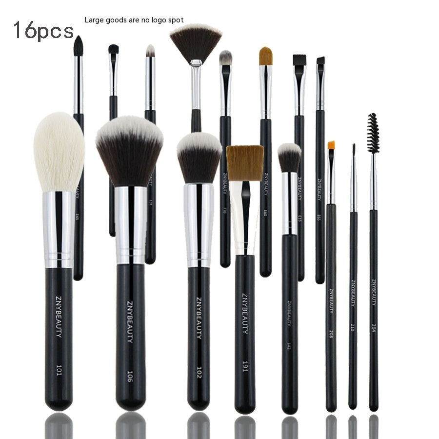 30 PCs Makeup Brush Set Soft Hair Eye Shadow Blush Face Powder Full Set 16 Pcs Big Collection 0 - Tophatter Daily Deals