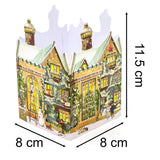 Deluxe Mini Advent Calendar Christmas Card - Nostalgic House Tealight Lantern - Manor House Advent Calendar - Tophatter Daily Deals