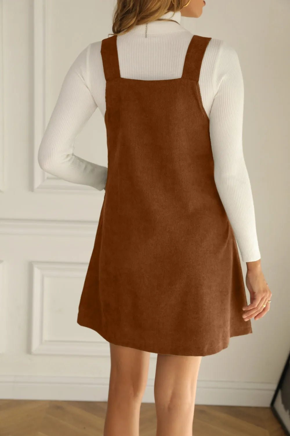 Overall Dress with Pockets Casual Dresses - Tophatter Daily Deals