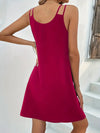 Double-Strap V-Neck Dress Casual Dresses - Tophatter Daily Deals