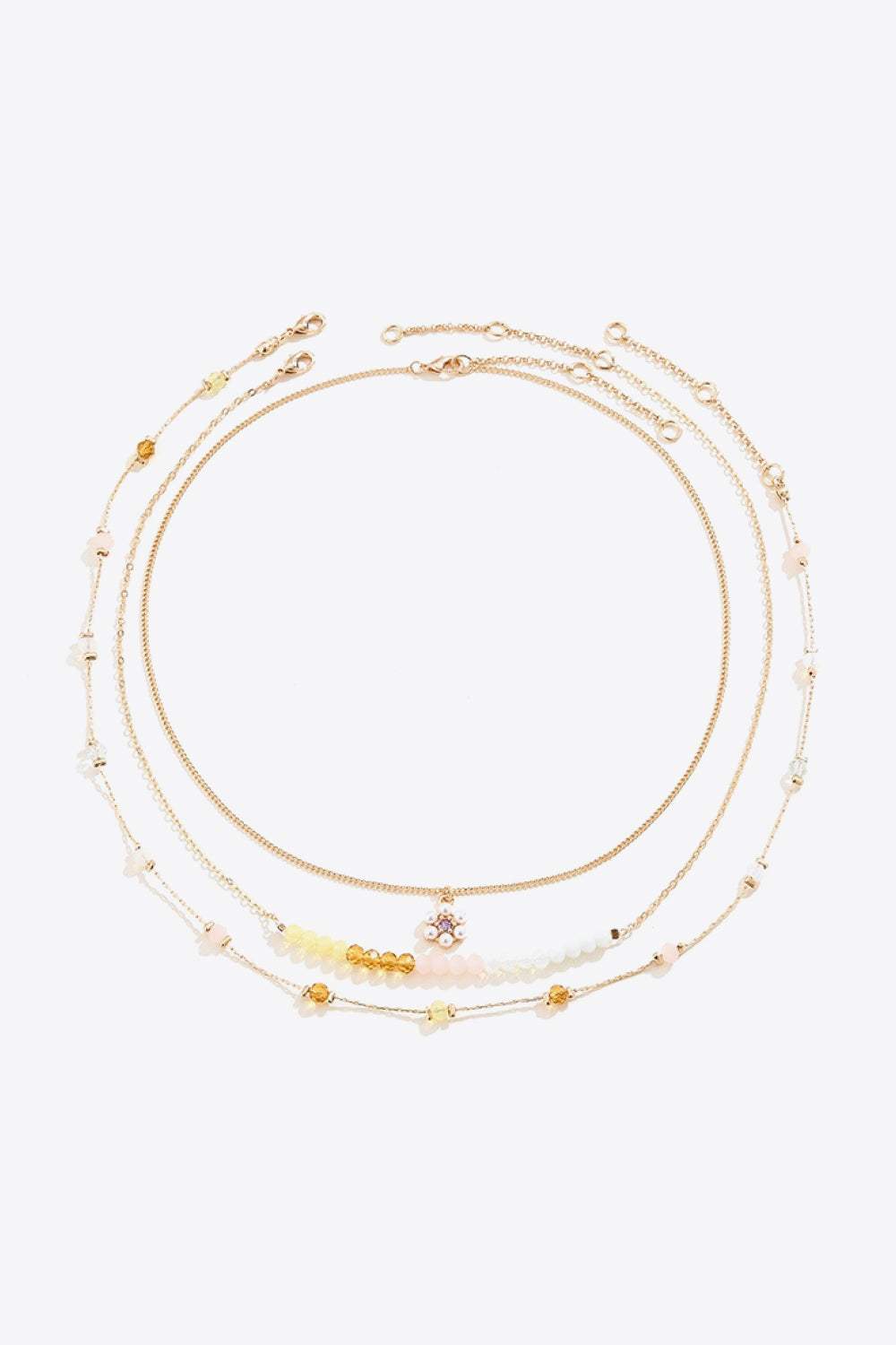 Alloy Three-Piece Necklace Set Necklaces - Tophatter Daily Deals
