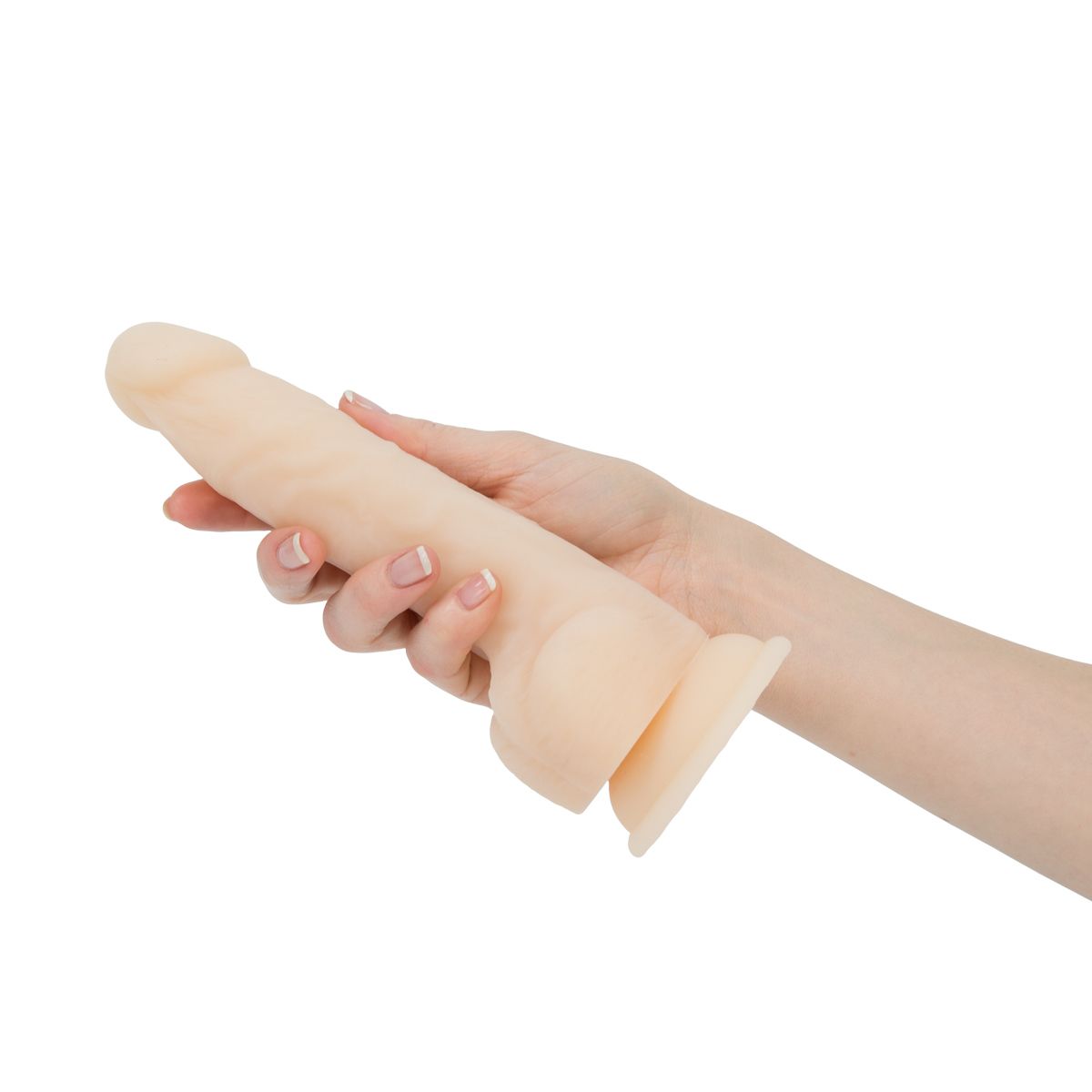 Naked Addiction Vibrating & Rotating 8" Dildo in Ivory Realistic Vibrating Dildo - Tophatter Daily Deals