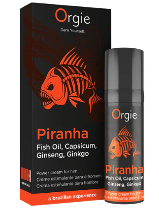 Orgie Piranha Power Cream 15ml – Erection Enhancer Cream > Essentials > Mens Enhancers - Tophatter Daily Deals
