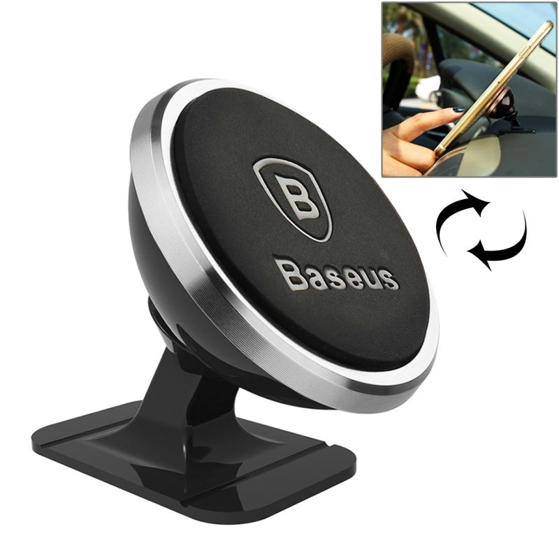 Baseus magnetic suspension 360 degrees shaking head magnetic suction phone mobile bracket Silvery 0 - Tophatter Daily Deals