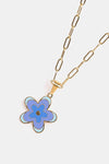 Flower Pendant Stainless Steel Necklace Necklaces - Tophatter Daily Deals