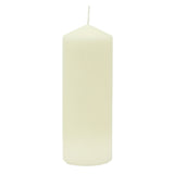 Unscented Ivory Pillar Candle | Tall Cream Church Pillar Candle - 20x7cm Candle - Tophatter Daily Deals